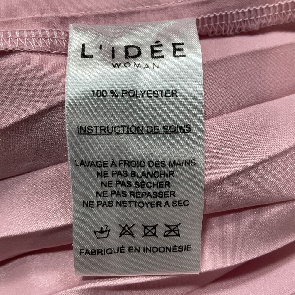 L'idee Pleated Light Pink Renaissance Split Gown Size 8 AUS / 4US / S - Picture 5 of 5